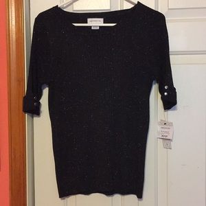 Liz Claiborne short sleeve sweater